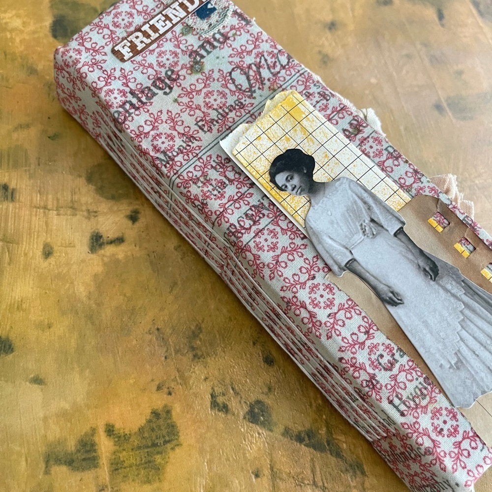 Tall Slim Junk Journal handmade distressed - Picture 2 of 10